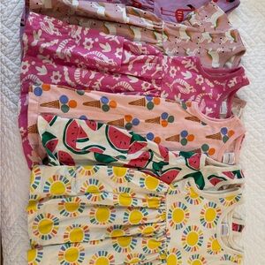 Group of six (6) Hanna Andersson dresses size 3T